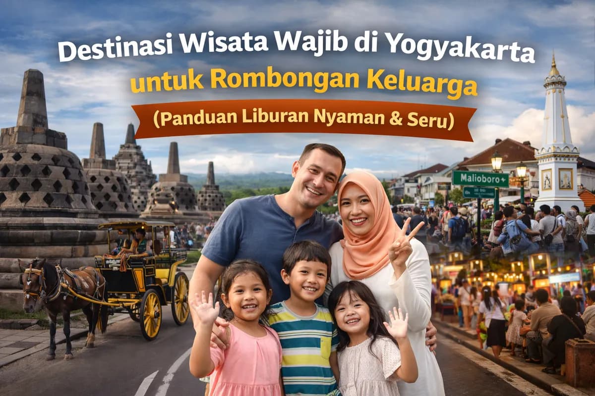 Destinasi Wisata Wajib di Yogyakarta untuk Rombongan Keluarga (Panduan Liburan Nyaman & Seru)